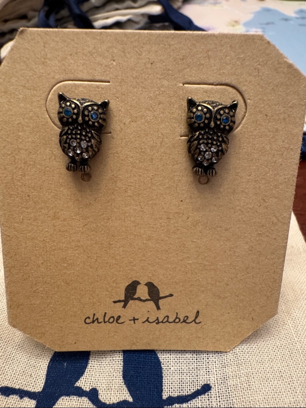 Chloe + Isabel owl stud earrings